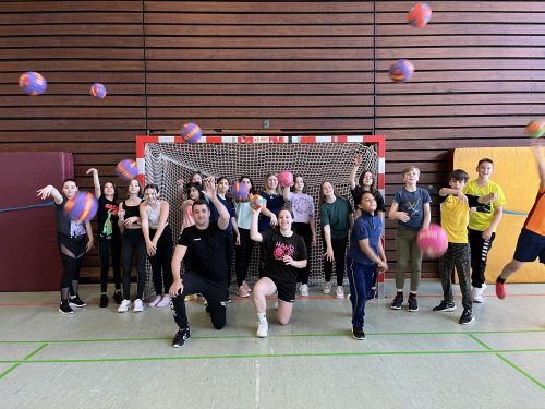 Handballtraining mit dem GSC_Johannes-Kepler-Gymnasium